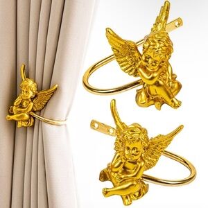 Gold Angel Curtain Tiebacks